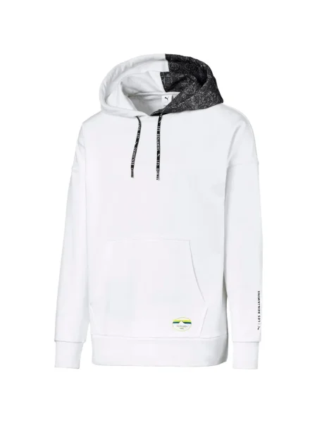 Hanorac cu glugă Puma alb
