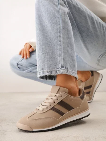 Sneakers Kasunata Kazanata Lannatea cu maro bej