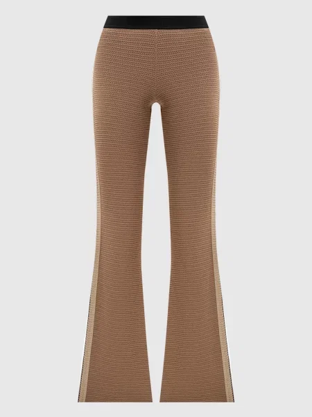 Штани кльош з лампасами Palm Angels S коричневі