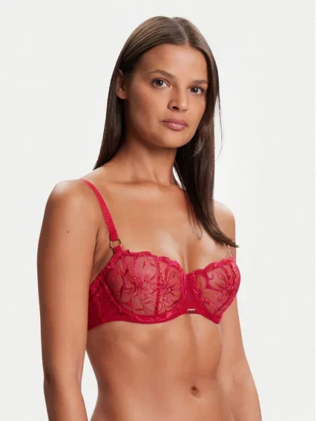 Chantelle Бюстгальтер балконет Fleurs червоний