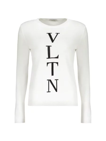Pulover Valentino Garavani cu imagine alb
