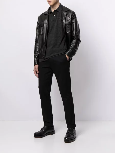 Siuvinėta polo marškinėliai Polo Ralph Lauren pilka
