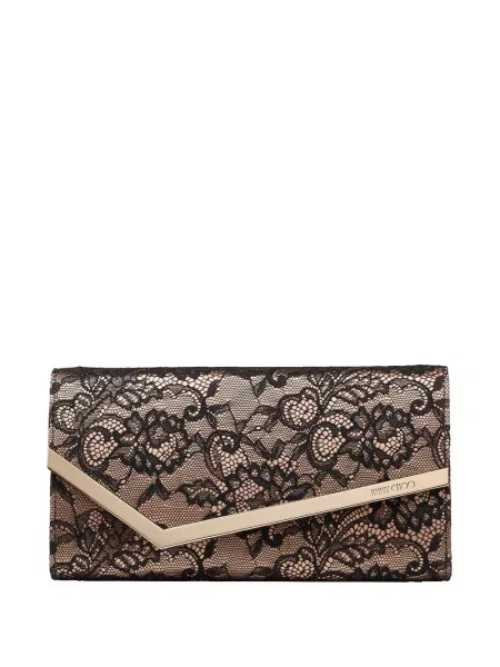 Colier Jimmy Choo din dantelă negru