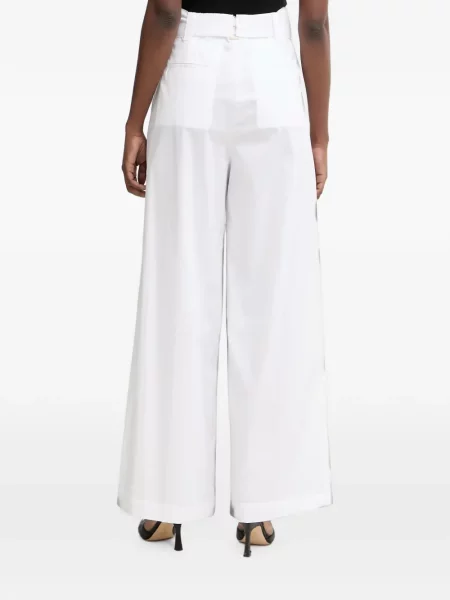 Pantaloni Twinset alb