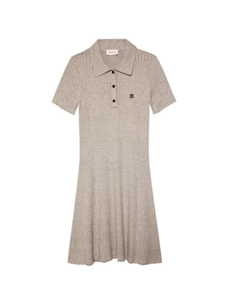 Rochie mini Calvin Klein tricotate gri