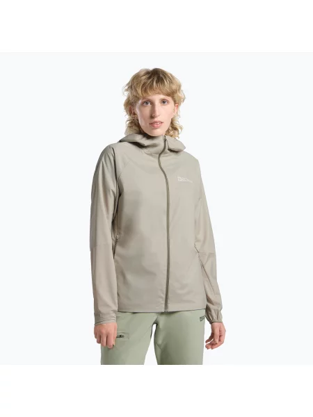 Kurtka przeciwwiatrowa Jack Wolfskin Prelight Octa seal beżowa