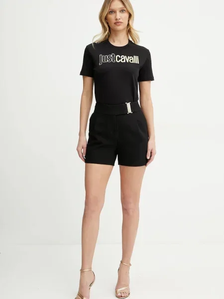 Шорти SHOU.F однотонна висока посадка SHOU.F чорний