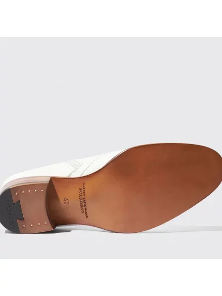 Buty do kostki Scarosso skórzane białe