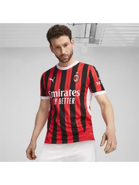 Koszulka domowa AC Milan PUMA For All Time Red Black biała