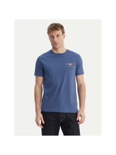 Gant Majica Archive Shield modra