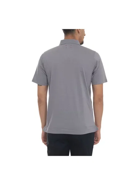 Koszulka polo Kiton z krótkim rękawem szara
