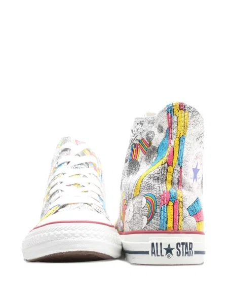 Květinové tenisky Converse Chuck Taylor All Star s třásněmi bílé