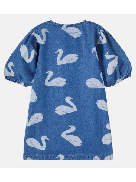 Gyerek denim ruha Tinycottons kék