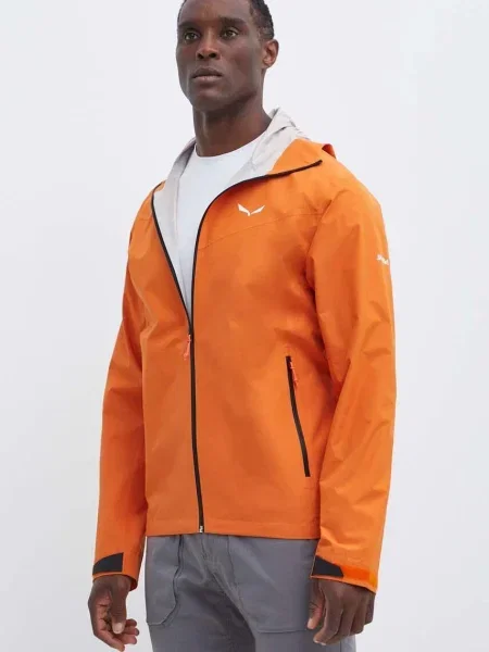 Яке за спортове на открито Salewa Puez Aqua 4 PTX оранжево