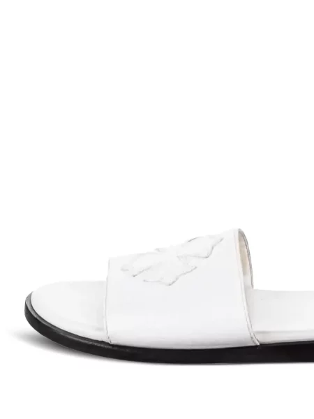 Bőr szív mintás szandál Chrome Hearts fehér