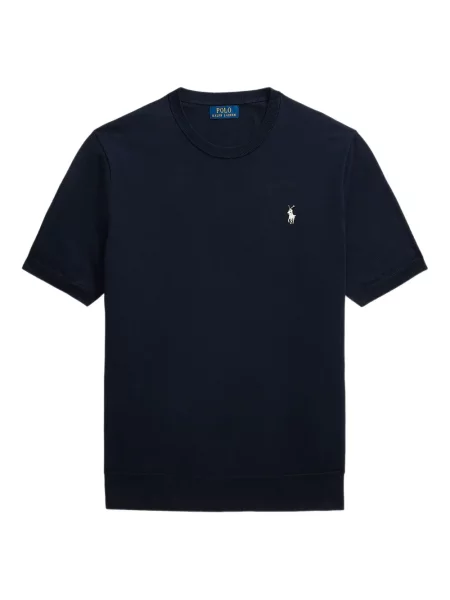 Șapcă Polo Ralph Lauren din fleece cu dungi cu volane albastru