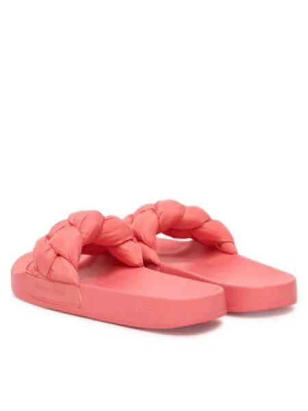 Šľapky Tommy Jeans Tjw Braided Slides ružová