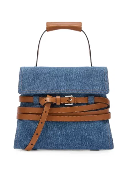 Cu centură curea Moschino albastru