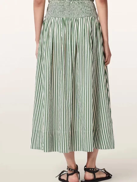 AllSaints fustă maxi din KALI verde