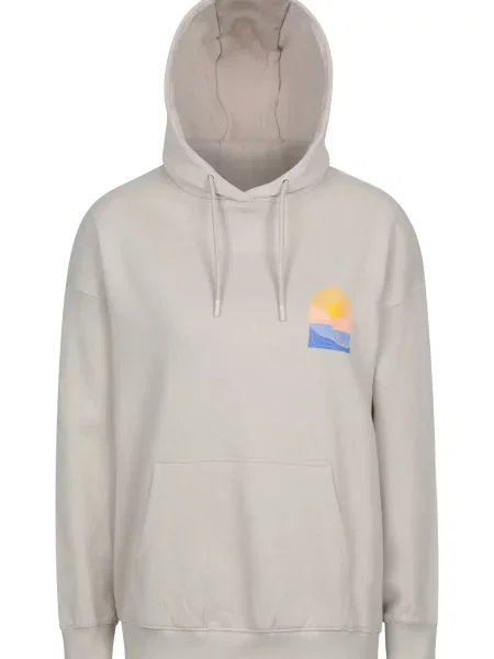 Bluza z kapturem Cornwall o luźnym kroju Beige beżowa