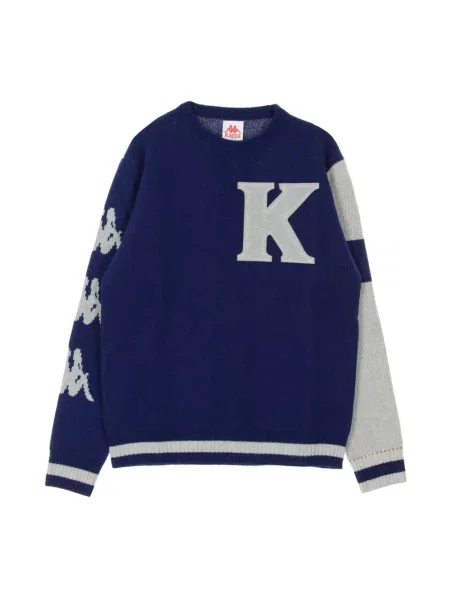 Sweter Kappa wełniany niebieski