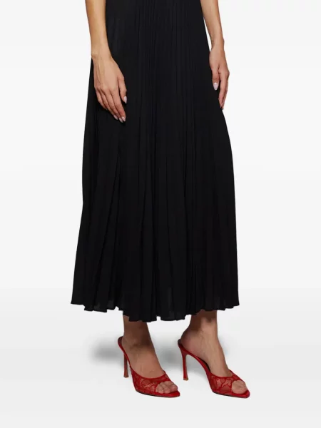 Домашни пантофи Amina Muaddi с дантела червено