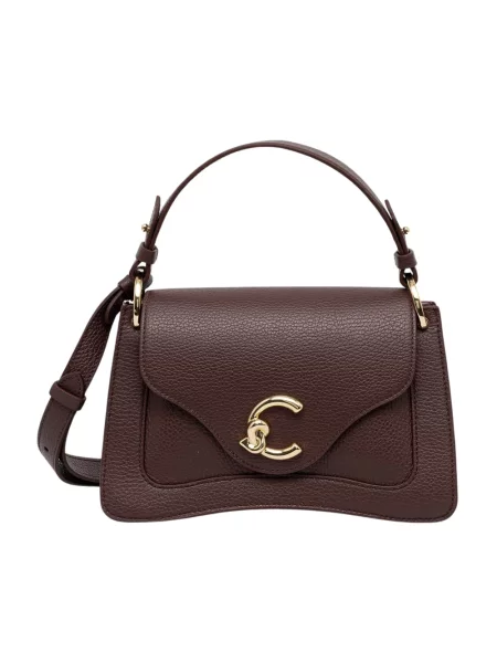 Coccinelle torebka crossbody skórzana brązowa