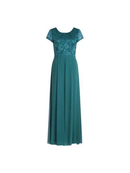 Kombinezon Vera Mont z koronkowym rękawem zielony