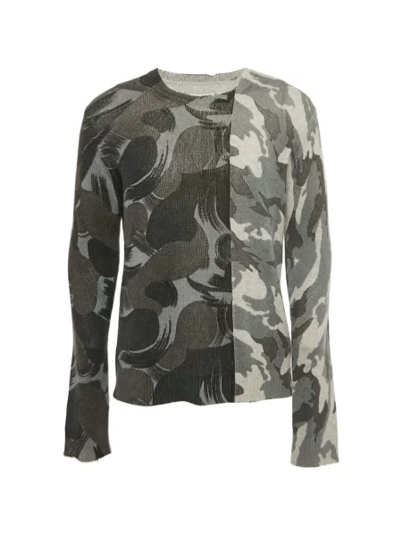 Pulover Zadig&voltaire cu imagine cu model camuflaj gri