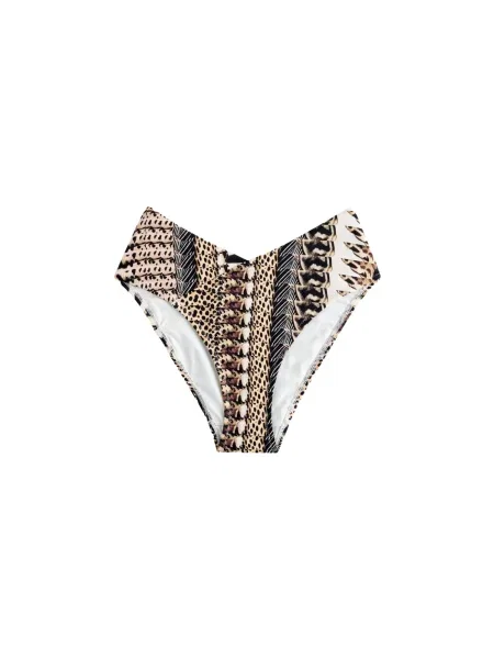 Next Slip costum de baie bej / maro / gri taupe negru