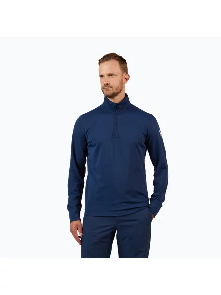 Мъжки скиорски суитшърт Rossignol Mid Layer Stertch Half Zip dark navy синьо