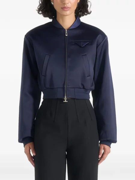 Geacă bomber Manière De Voir din satin albastru