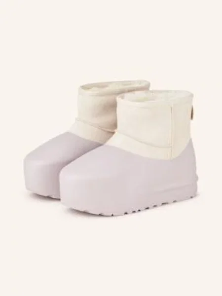 Klasické mini kotníkové boty Ugg fialové