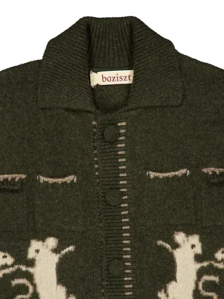Cardigan Baziszt verde