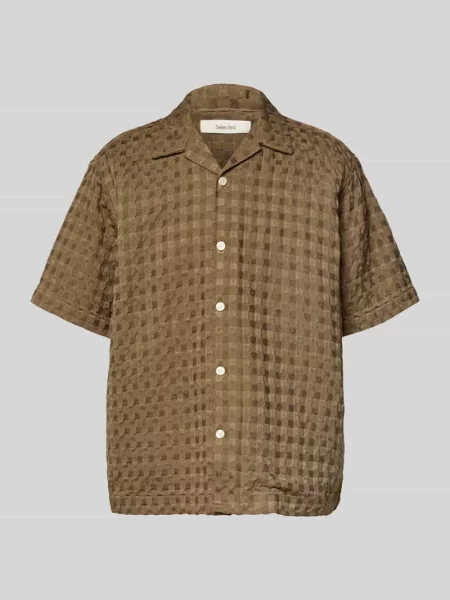 Koszula casualowa o kroju relaxed fit z czystej bawełny model MONTY' Selected Homme