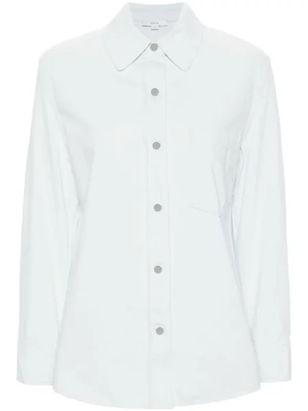 Kołnierzykowy koszula Vince klasyczna niebieska