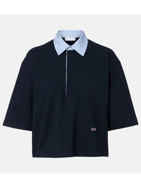 Top Stella Mccartney o krotszym kroju niebieski