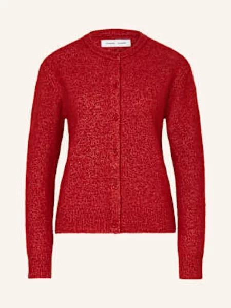 Samsøe Samsøe Kardigan Nor Z Dodatkiem Alpaki rot czerwony