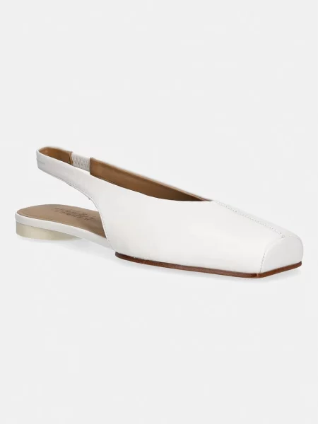 Maison Margiela balerina cipő bőr bézs