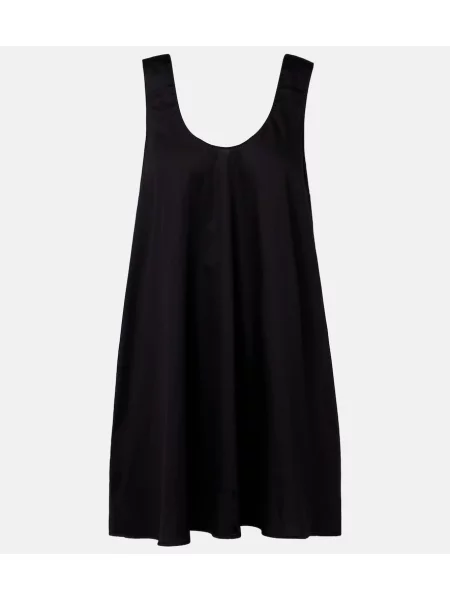 Rochie Leset din poplin negru