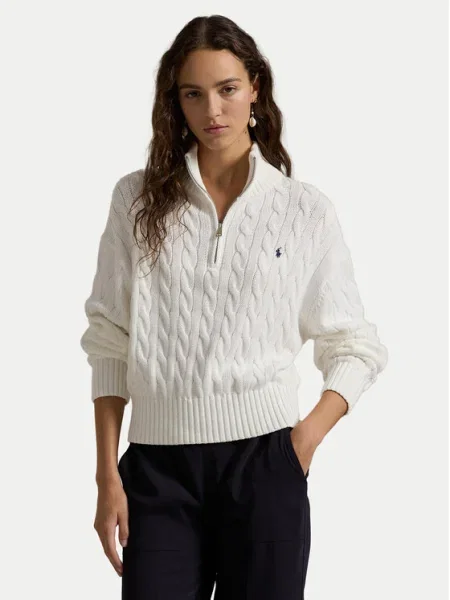 POLO RALPH LAUREN Pulover | Relaxed fit alb