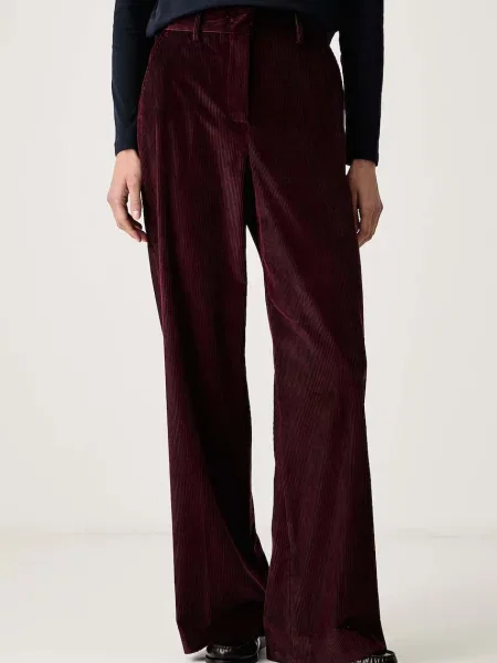 Weekend Max Mara pantaloni pentru femei din catifea reiată WKDTANIA