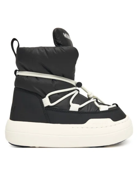 Moon Boot gyerek hótaposó MB JR PARK LACE MID fekete