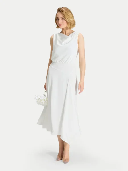 Swing Rochie cocktail alb