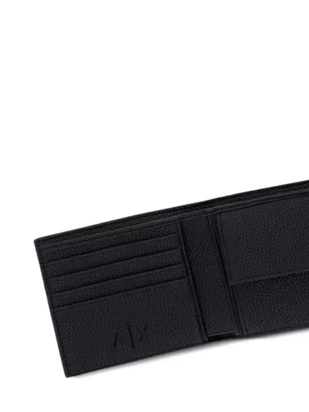 Portofel Armani Exchange cu autograf negru