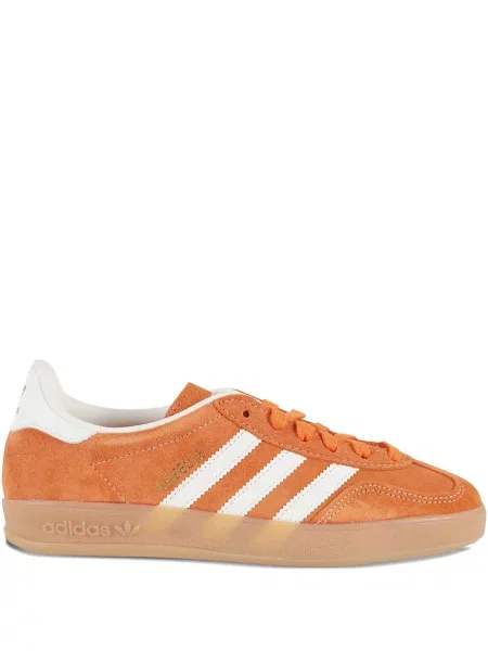 Sneakerși Adidas Gazelle din piele de căprioară cu dungi portocaliu