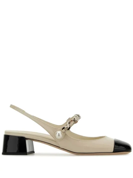 Полуотворени обувки Miu Miu с перли