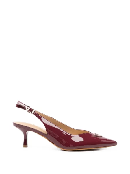 Pantofi cu toc Guess slingback cu autograf roșu