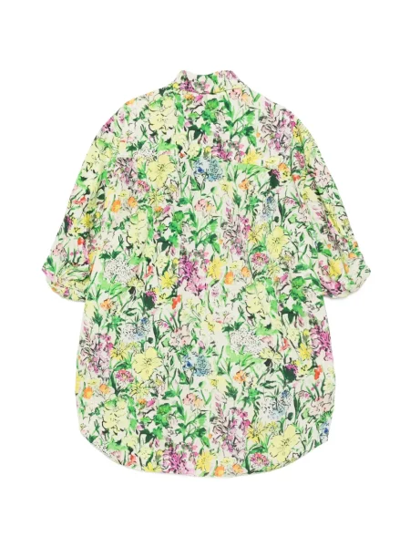 Cămașă Jnby cu model floral cu imagine verde