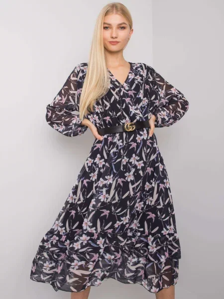 Sukienka Ex Moda garniturowa niebieska